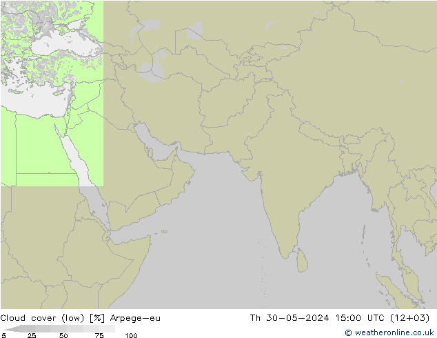 Bewolking (Laag) Arpege-eu do 30.05.2024 15 UTC