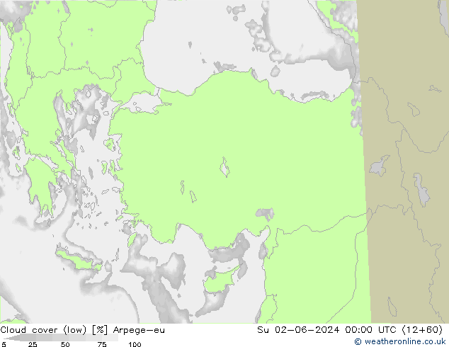 Nubi basse Arpege-eu dom 02.06.2024 00 UTC