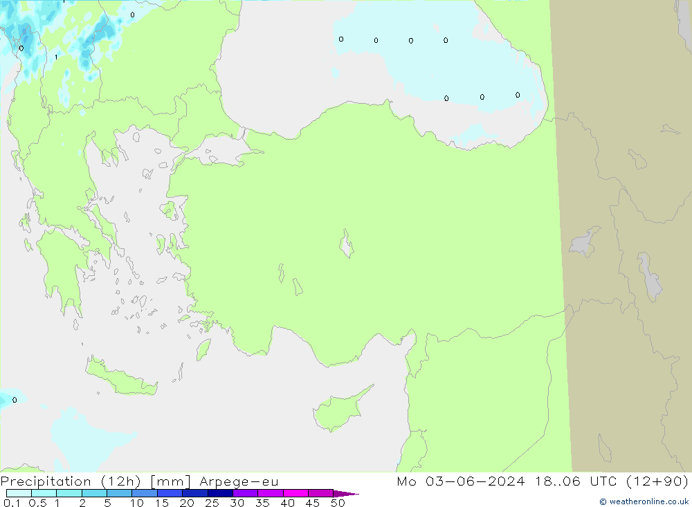 opad (12h) Arpege-eu pon. 03.06.2024 06 UTC