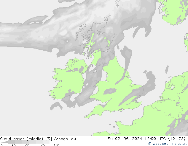 Wolken (mittel) Arpege-eu So 02.06.2024 12 UTC
