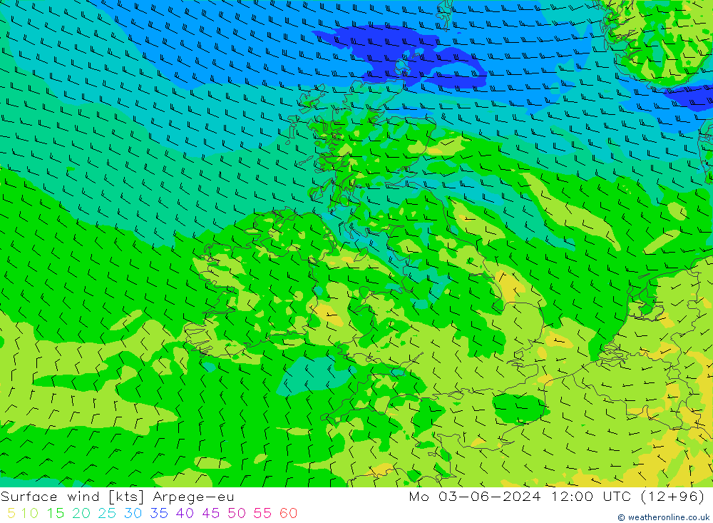 Rüzgar 10 m Arpege-eu Pzt 03.06.2024 12 UTC