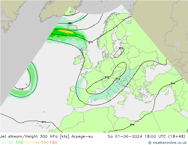 Prąd strumieniowy Arpege-eu so. 01.06.2024 18 UTC