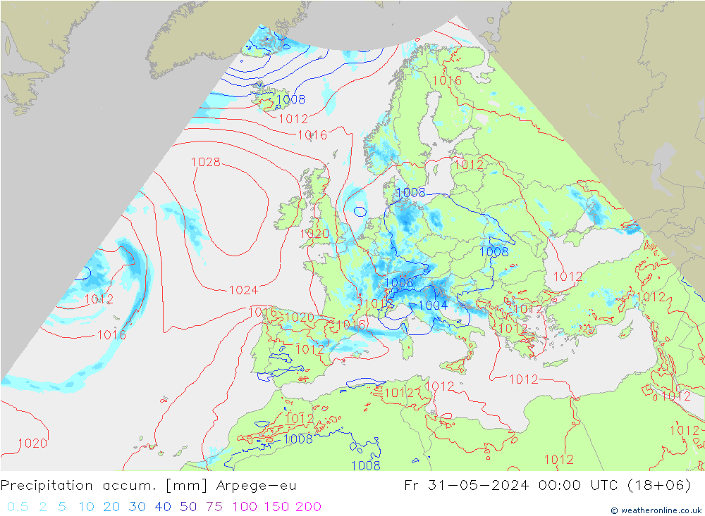 Nied. akkumuliert Arpege-eu Fr 31.05.2024 00 UTC