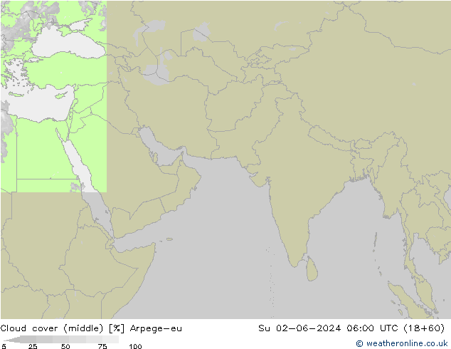 nuvens (médio) Arpege-eu Dom 02.06.2024 06 UTC