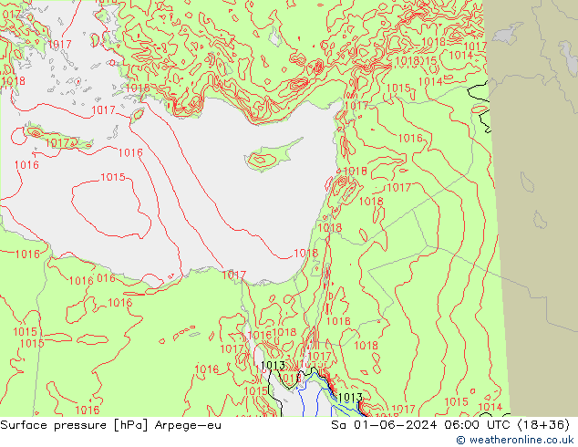 ciśnienie Arpege-eu so. 01.06.2024 06 UTC