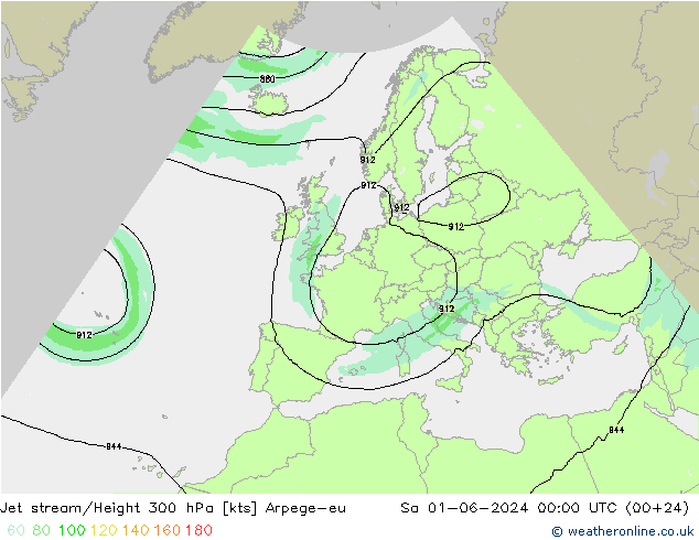 Polarjet Arpege-eu Sa 01.06.2024 00 UTC