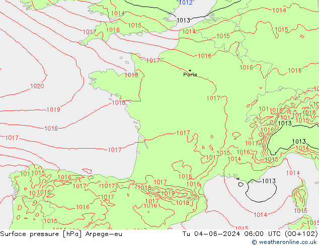      Arpege-eu  04.06.2024 06 UTC