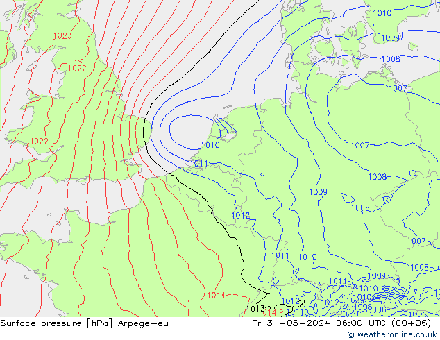 ciśnienie Arpege-eu pt. 31.05.2024 06 UTC