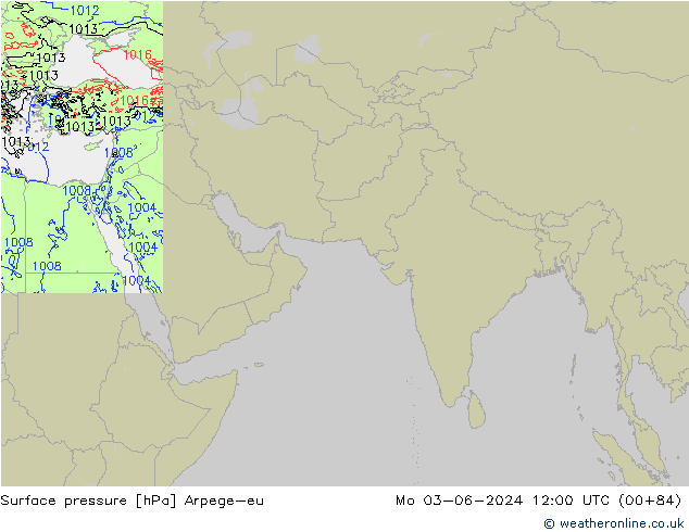 pression de l'air Arpege-eu lun 03.06.2024 12 UTC