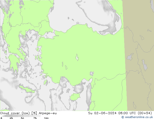 Nubi basse Arpege-eu dom 02.06.2024 06 UTC