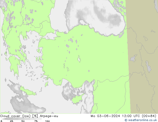 Bulutlar (düşük) Arpege-eu Pzt 03.06.2024 12 UTC