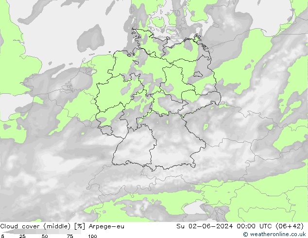 Bewolking (Middelb.) Arpege-eu zo 02.06.2024 00 UTC