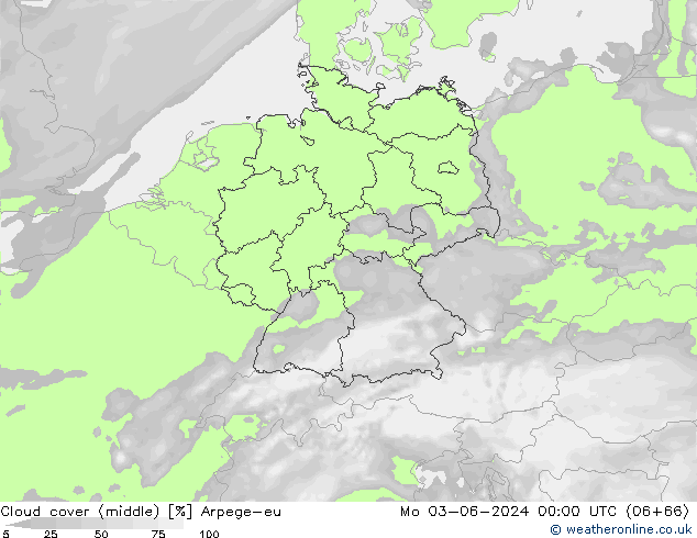 Nubes medias Arpege-eu lun 03.06.2024 00 UTC