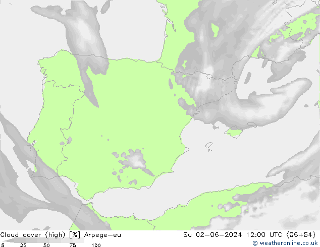 облака (средний) Arpege-eu Вс 02.06.2024 12 UTC