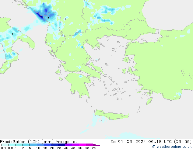 opad (12h) Arpege-eu so. 01.06.2024 18 UTC