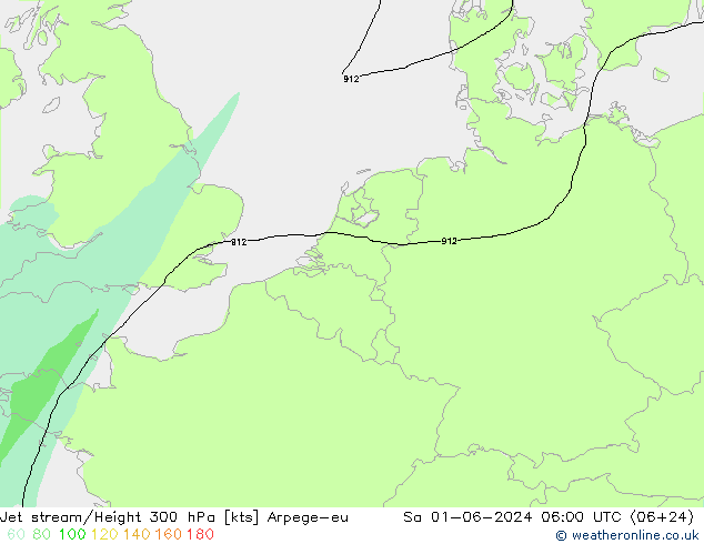 Jet Akımları Arpege-eu Cts 01.06.2024 06 UTC