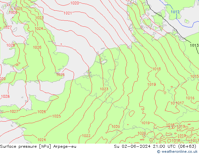 ciśnienie Arpege-eu nie. 02.06.2024 21 UTC