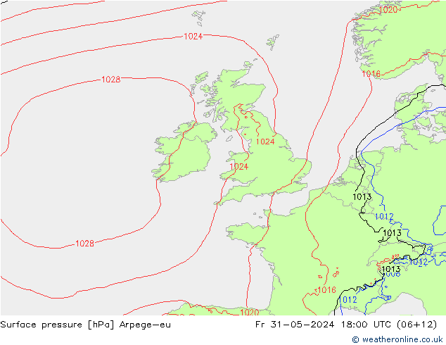 ciśnienie Arpege-eu pt. 31.05.2024 18 UTC