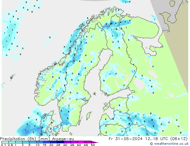 Nied. akkumuliert (6Std) Arpege-eu Fr 31.05.2024 18 UTC