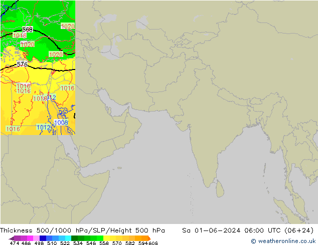 Thck 500-1000hPa Arpege-eu sab 01.06.2024 06 UTC