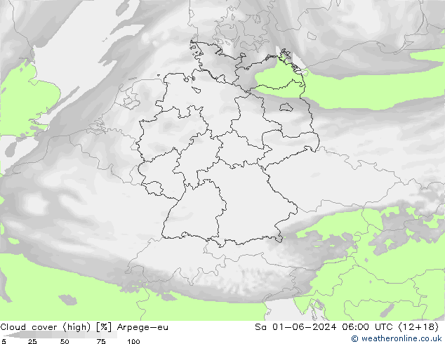 vysoký oblak Arpege-eu So 01.06.2024 06 UTC
