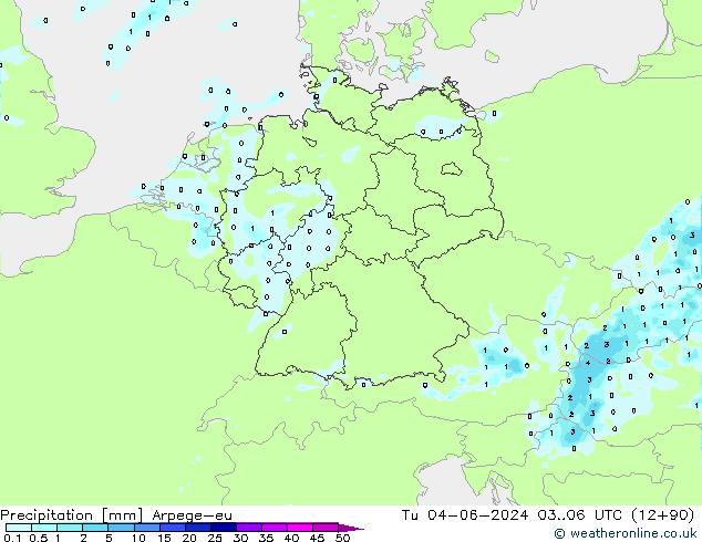 Neerslag Arpege-eu di 04.06.2024 06 UTC