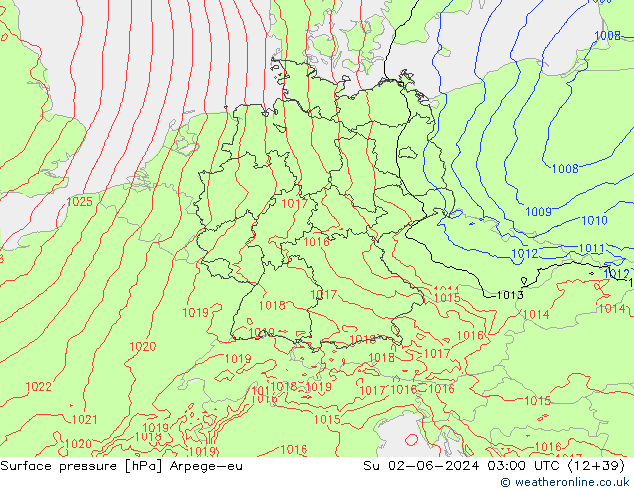 ciśnienie Arpege-eu nie. 02.06.2024 03 UTC