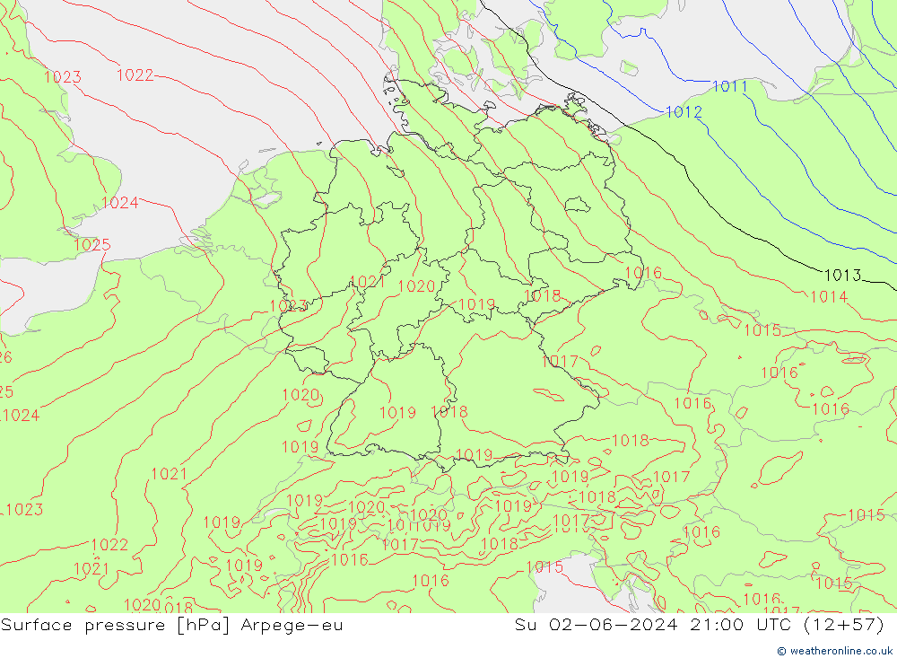 ciśnienie Arpege-eu nie. 02.06.2024 21 UTC