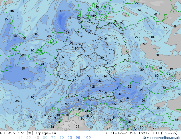 RV 925 hPa Arpege-eu vr 31.05.2024 15 UTC