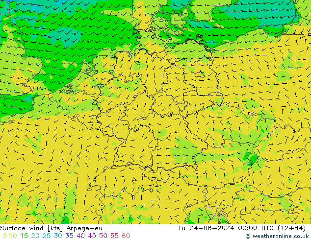 Bodenwind Arpege-eu Di 04.06.2024 00 UTC