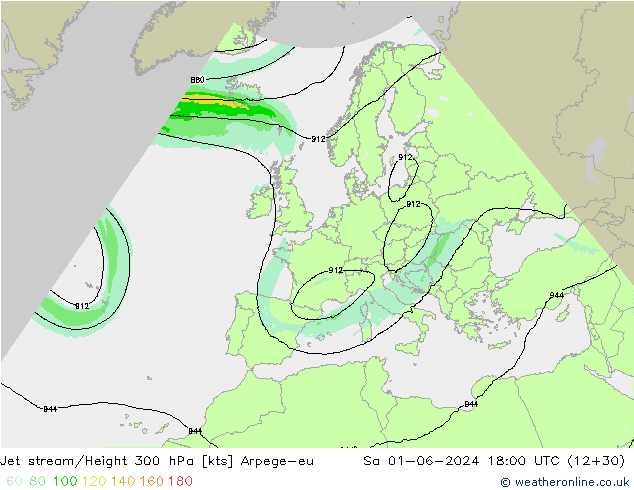 Prąd strumieniowy Arpege-eu so. 01.06.2024 18 UTC