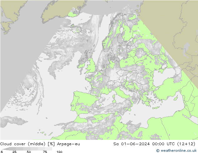 Nubi medie Arpege-eu sab 01.06.2024 00 UTC