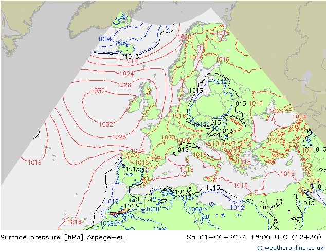 ciśnienie Arpege-eu so. 01.06.2024 18 UTC