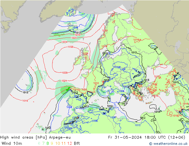 Izotacha Arpege-eu pt. 31.05.2024 18 UTC