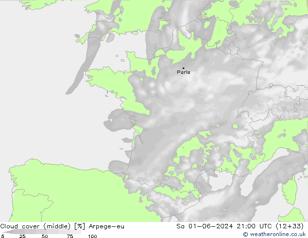 облака (средний) Arpege-eu сб 01.06.2024 21 UTC