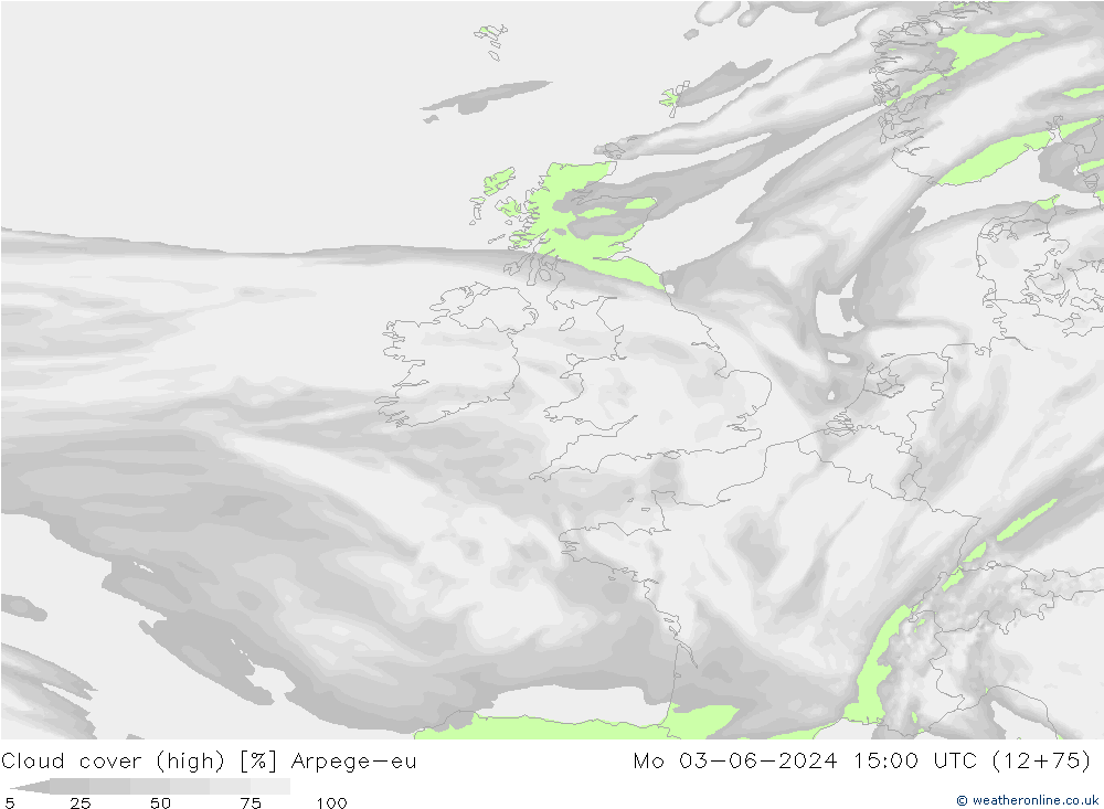 Bewolking (Hoog) Arpege-eu ma 03.06.2024 15 UTC