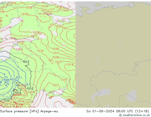 ciśnienie Arpege-eu so. 01.06.2024 06 UTC