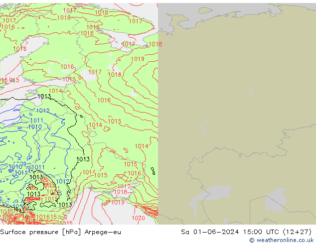 ciśnienie Arpege-eu so. 01.06.2024 15 UTC