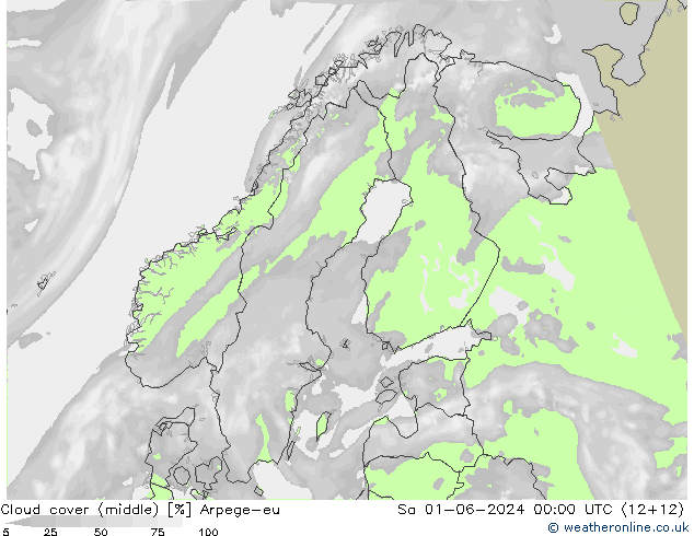 zachmurzenie (środk.) Arpege-eu so. 01.06.2024 00 UTC