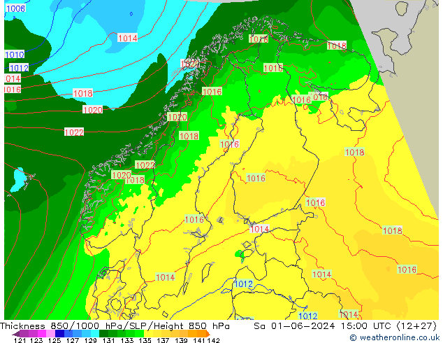 Thck 850-1000 hPa Arpege-eu Sa 01.06.2024 15 UTC