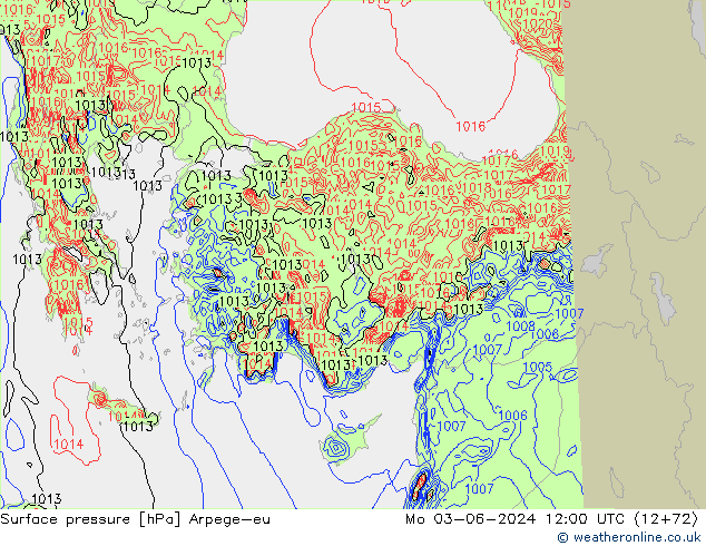 ciśnienie Arpege-eu pon. 03.06.2024 12 UTC