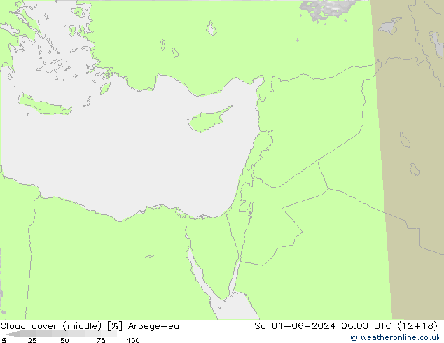 Nubi medie Arpege-eu sab 01.06.2024 06 UTC