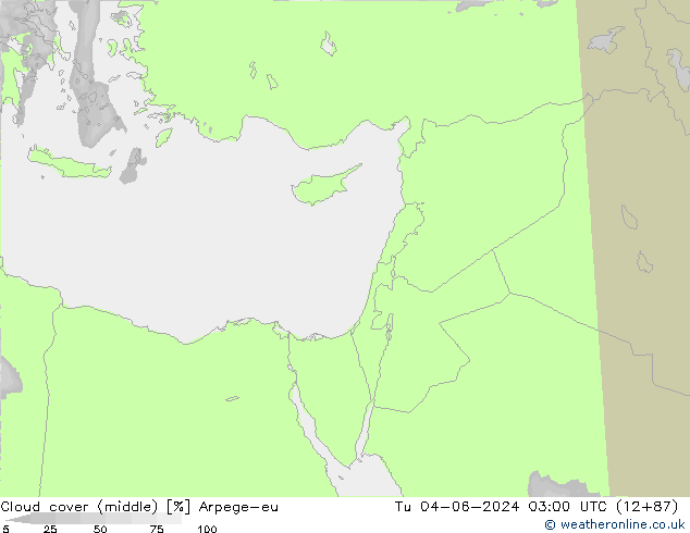 oblačnosti uprostřed Arpege-eu Út 04.06.2024 03 UTC
