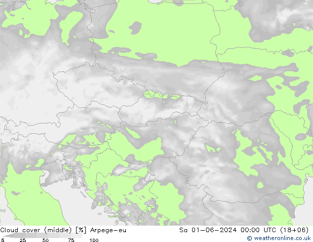 Nubes medias Arpege-eu sáb 01.06.2024 00 UTC