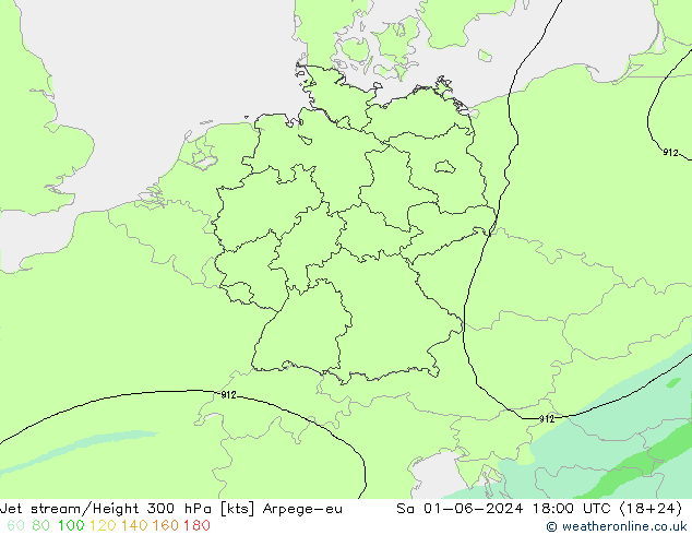 Polarjet Arpege-eu Sa 01.06.2024 18 UTC