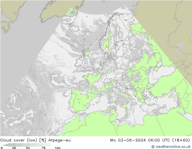 Nuages (bas) Arpege-eu lun 03.06.2024 06 UTC