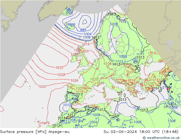 ciśnienie Arpege-eu nie. 02.06.2024 18 UTC