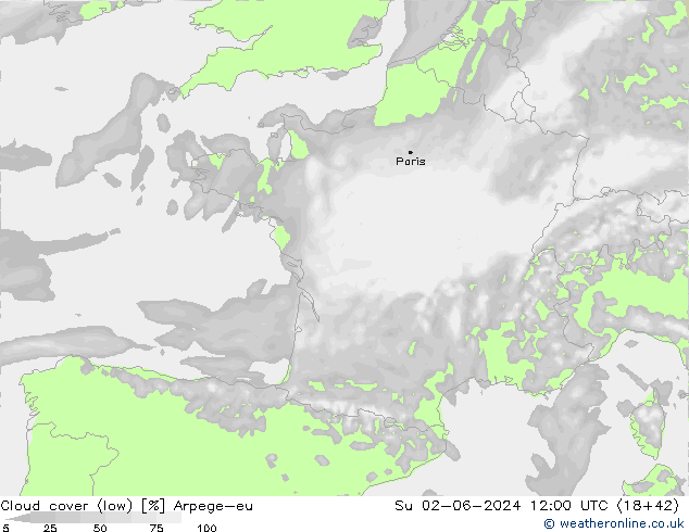 nuvens (baixo) Arpege-eu Dom 02.06.2024 12 UTC