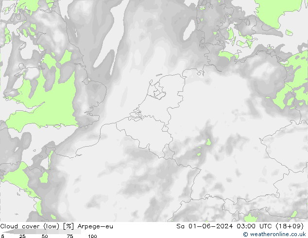 облака (низкий) Arpege-eu сб 01.06.2024 03 UTC
