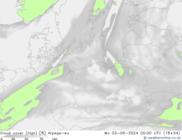 облака (средний) Arpege-eu пн 03.06.2024 00 UTC